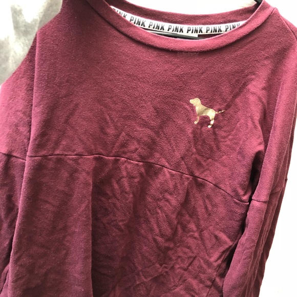 Maroon VS pink sweatshirt - Picture 2 of 3